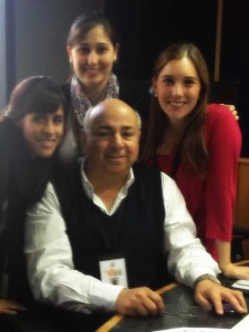 El equipo de producción (De izquierda a derecha: Maria Gabriela Díaz, Lila Vanorio y María Alesia Sosa)