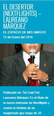  “El desertor (Nextflights)”, de Laureano Màrquez – El espacio de mis amigos