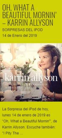  “Oh, What A Beautiful Mornin’”, de Karrin Allyson – Sorpresas del iPod