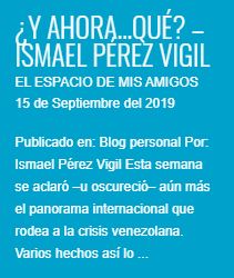 “¿Y ahora… qué?”, de Ismael Pérez Vigil – El espacio de mis amigos