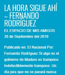 Entre “La hora sigue ahí” y “Solos Tú y Yo”