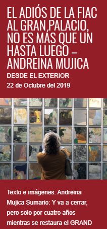 Entre “Todo ‘dentro de la cajita’” y “El adiós de la FIAC al gran palacio, no es más que un hasta luego”