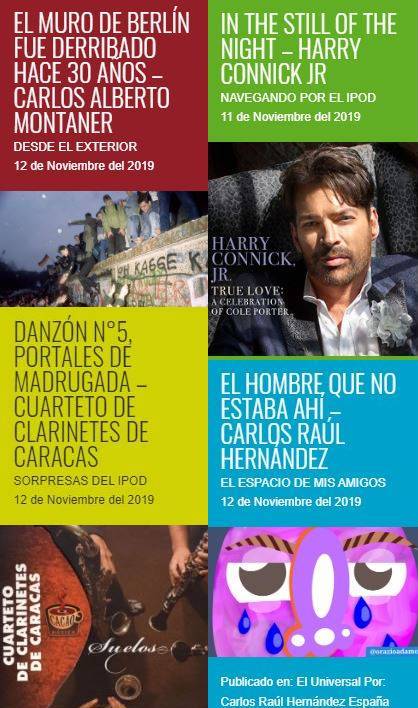 Entre “In The Still Of The Night” y “Danzón N° 5, Portales de Madrugada”