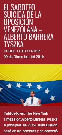 Entre “El saboteo suicida de la oposición venezolana” y “Para Calderón Berti y para quien lo despidió”