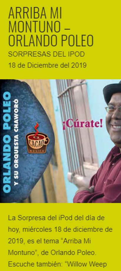 Entre “Arriba mi montuno” y “Ricos y pobres y más pobre”